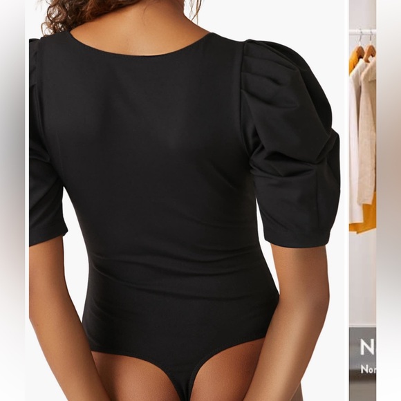 Intimately FP by Free People Va Va Voop Puff Black Bodysuit Size M - Picture 3 of 7